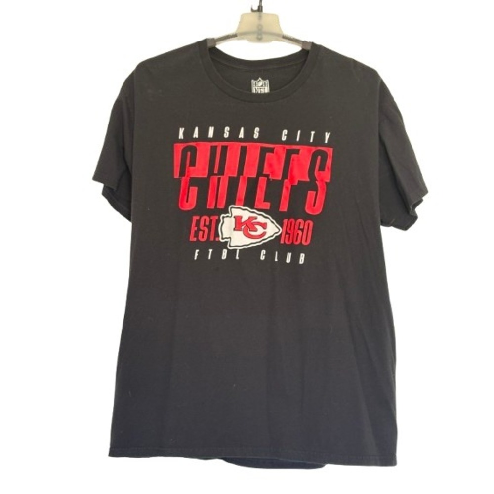 NFL Kansas City Chiefs T-Shirt Mens Large Black Est 1960 Graphic Tee